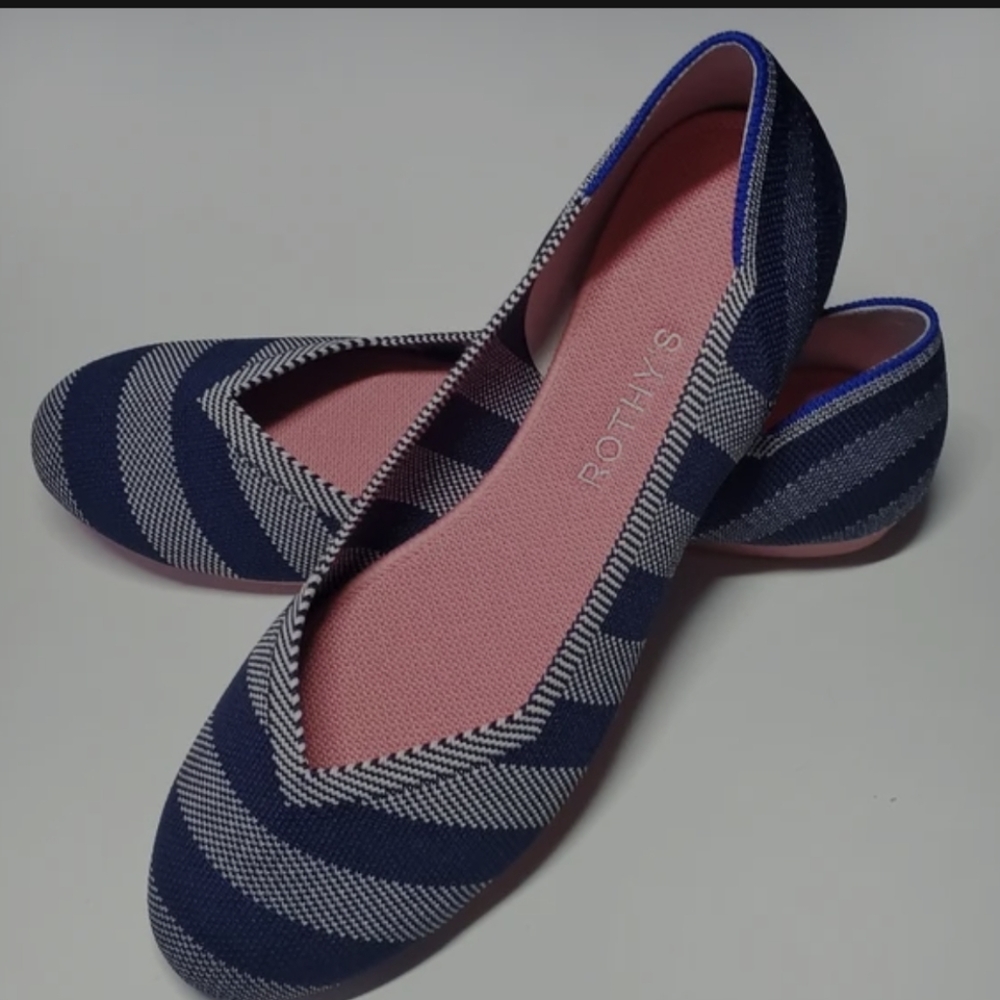 Rothy's riviera stripe flats